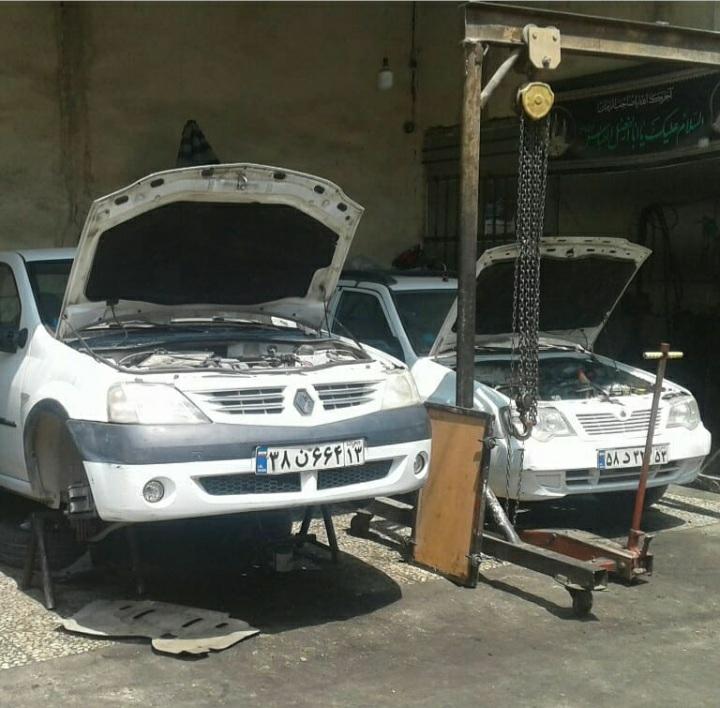 عکس تعمیرگاه دنا و ال ۹۰ جعفری