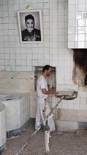 عکس نانوایی سنگک