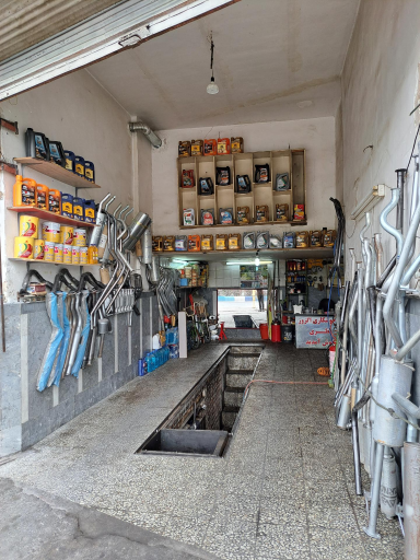 عکس اگزوز سازی و تعویض روغنی نظری