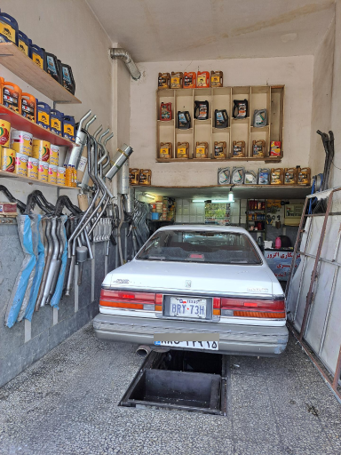 عکس اگزوز سازی و تعویض روغنی نظری