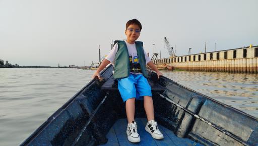 عکس اسکله قایقرانی دلارام تالاب انزلی