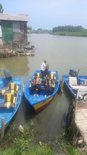 عکس اسکله قایقرانی دلارام تالاب انزلی