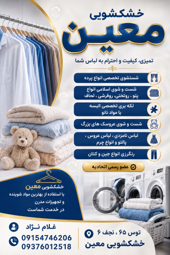 عکس خشکشوبی و اتو لباس