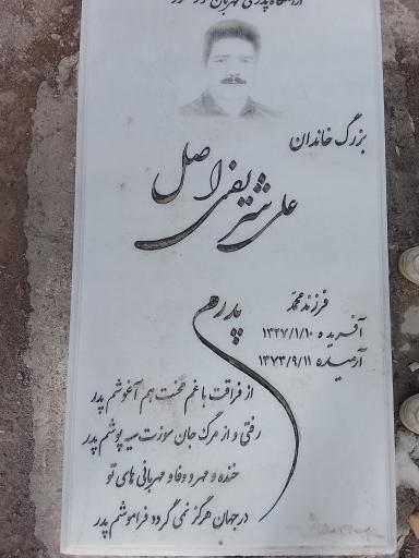 عکس مزار علی شریفی اصل