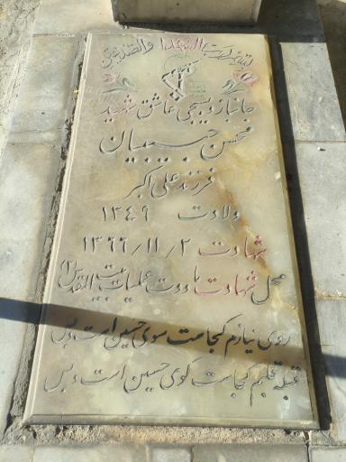 عکس مزار شهید محسن حبیبیان