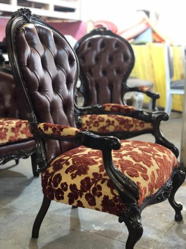 عکس رویه کوبی مبل چرم گاوی