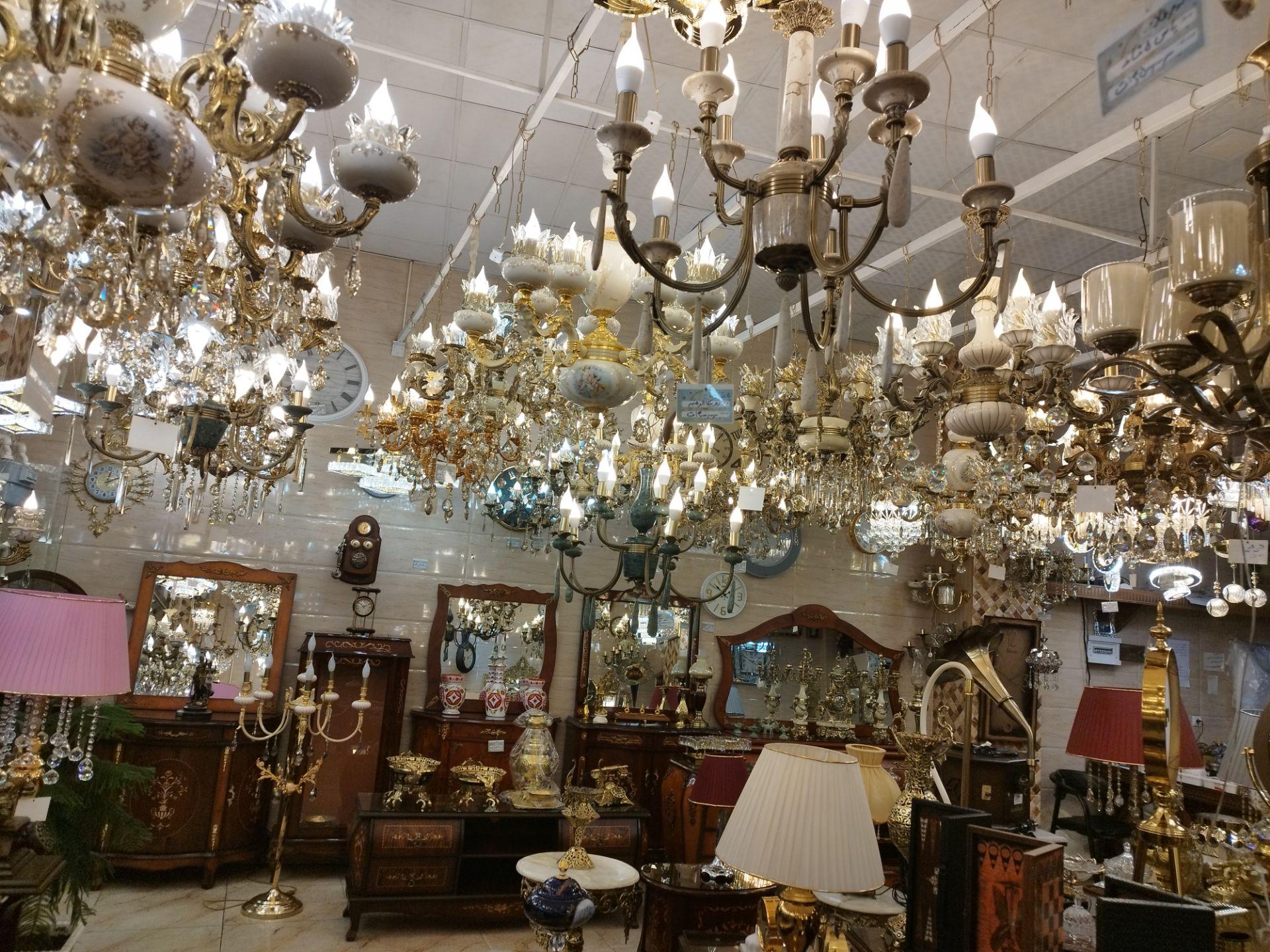 عکس فروشگاه لوستر سفیدان