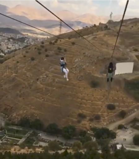 عکس زیپ لاین آبیدر