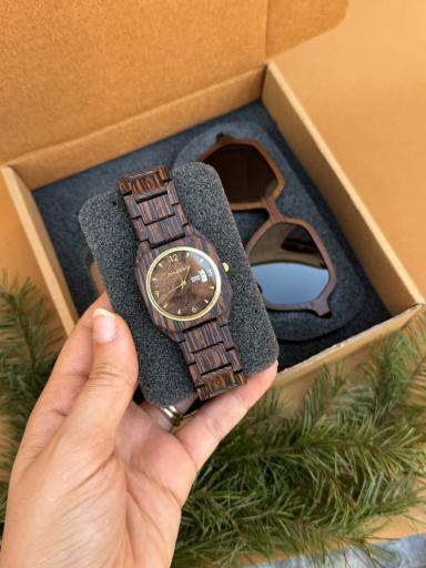 عکس ساعت مچی چوبی بینوکیو