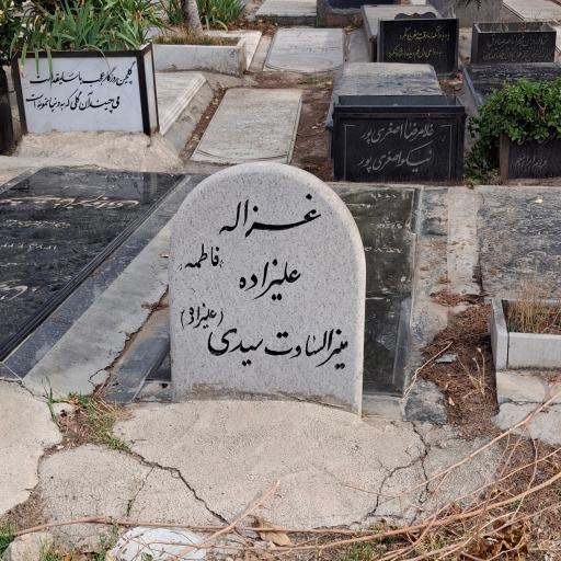 عکس مزار غزاله علیزاده