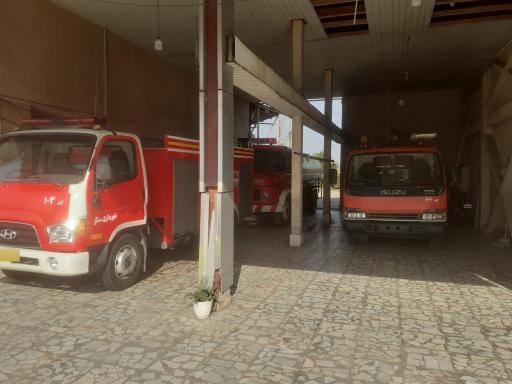 عکس مرکز آتش نشانی شهرداری سنگر