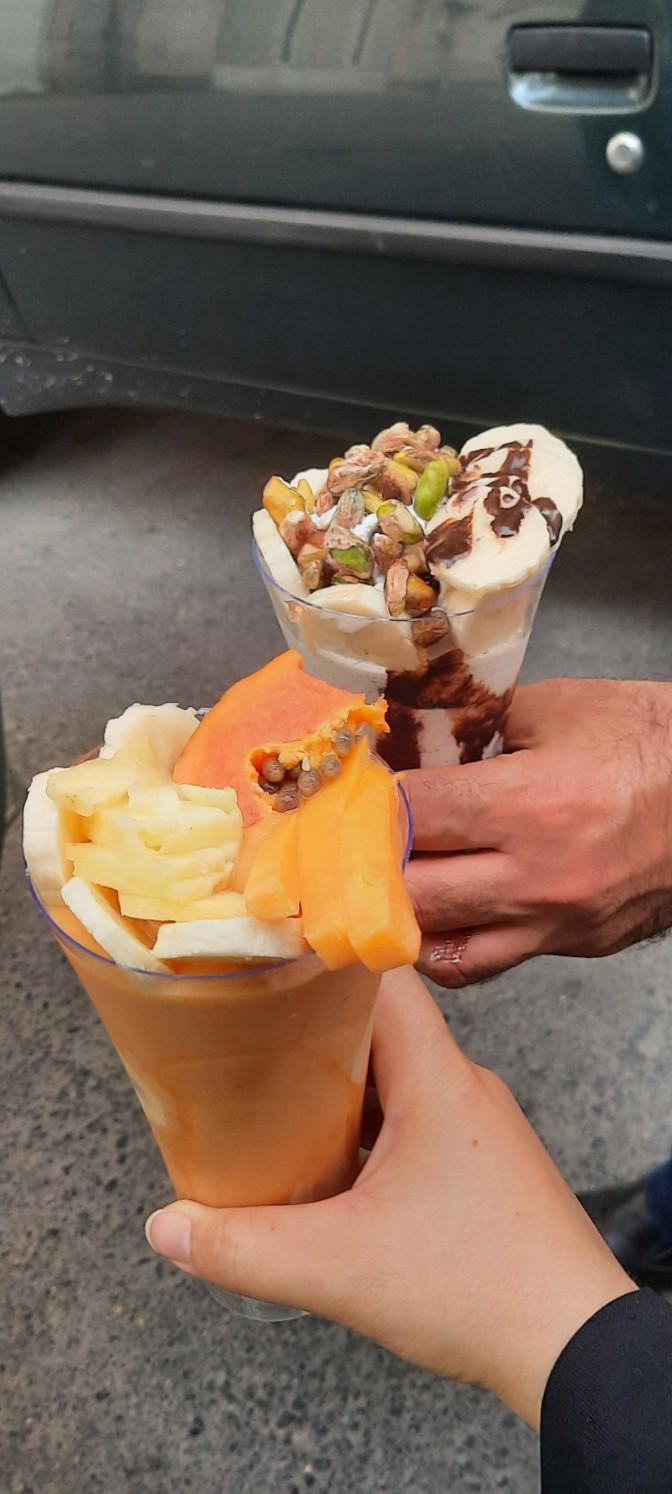 عکس آبمیوه و بستنی محمد