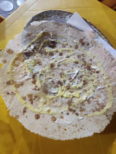 عکس نان تمشی جزیره غذای محلی