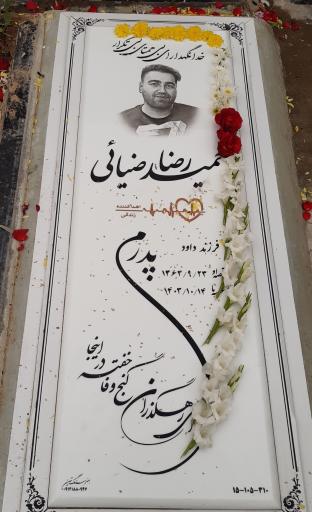 عکس مزار حمید رضا ضیائی