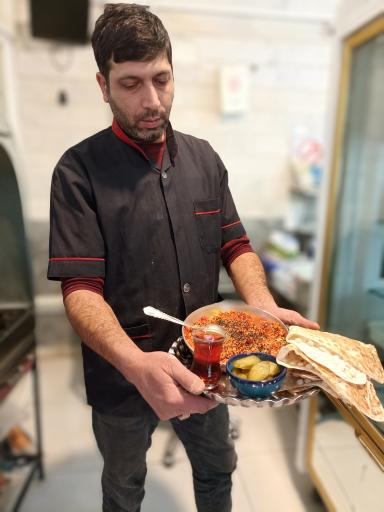 عکس جگر پزی محمد