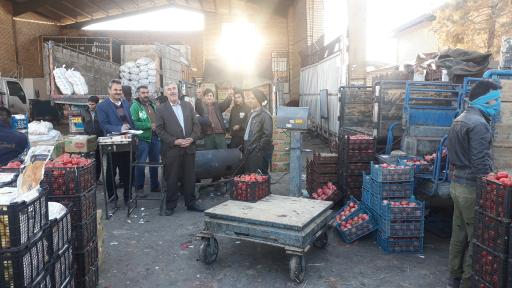 عکس میدان میوه و تره بار مرکزی کرمان