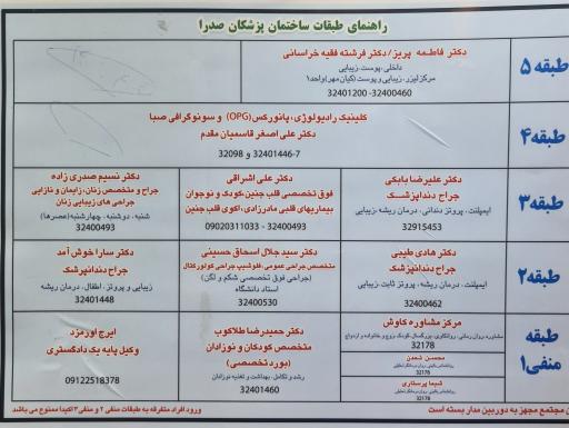 عکس سونوگرافی و رادیولوژی صبا دکتر قاسمیان