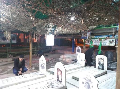 عکس قطعه شهدای مدافع حرم