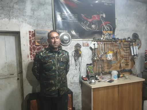 عکس تعمیرگاه موتور سیکلت عارف