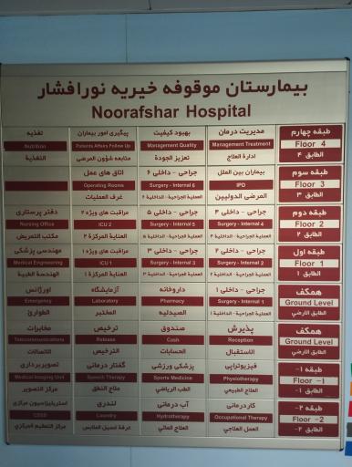 عکس بیمارستان فوق تخصصی نور افشار