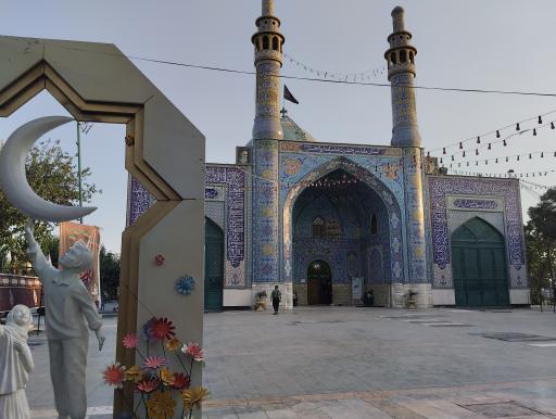 عکس درب ورودی حرم‌ مطهر حضرت امامزاده ابوالحسن علیه السلام