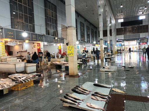 عکس بازار ماهی فروشان