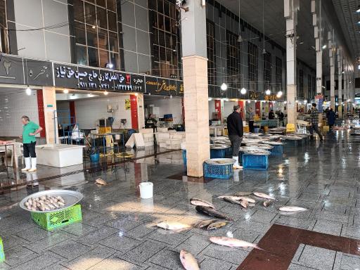 عکس بازار ماهی فروشان