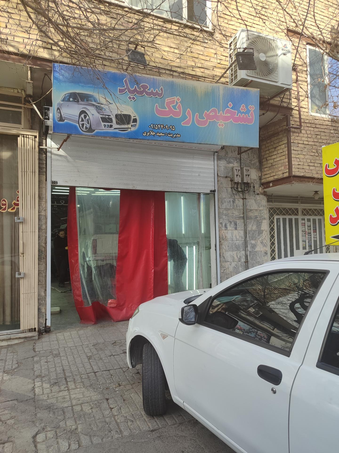 عکس تشخیص رنگ خودرو سعید