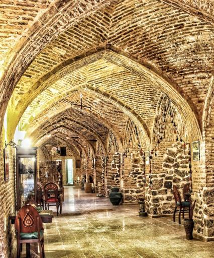 عکس کاروانسرای شاه عباسی امین آباد