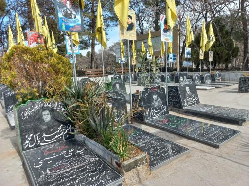 عکس قطعه شهدای مدافع حرم فاطمیون