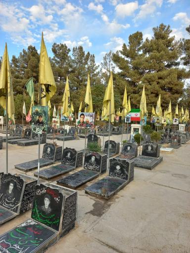 عکس قطعه شهدای مدافع حرم فاطمیون