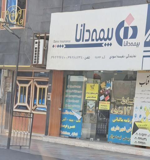 عکس بیمه دانا نمایندگی نفیسه اسودی کد ۹۶۳۳