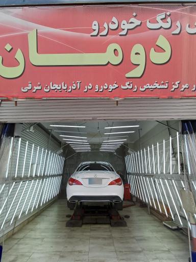 عکس تشخیص رنگ خودرو دومان شعبه اصمعی