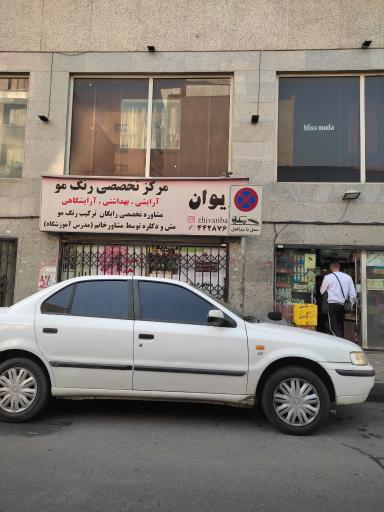 مرکز تخصصی رنگ مو ژیوان
