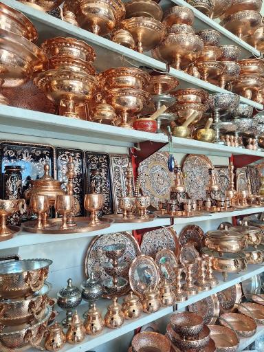 عکس ظروف مسی معینی