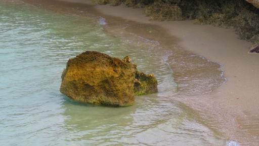 عکس ساحل صخره ای نایبند