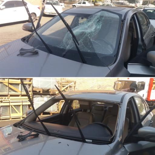 عکس شیشه اتومبیل مهرآباد 