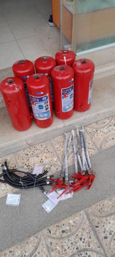 عکس شارژ و فروش کپسول آتش نشانی