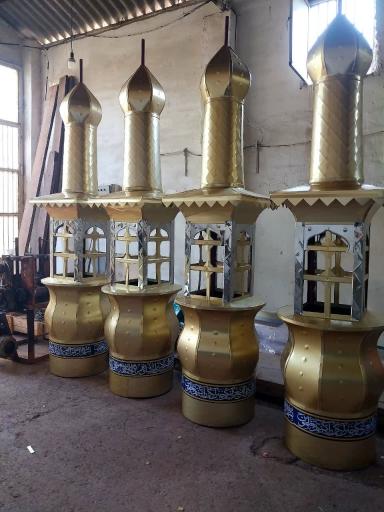 عکس گنبد و گلدسته سازی  قم   رشید