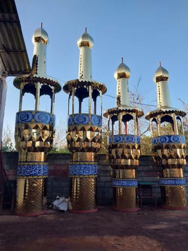 عکس گنبد و گلدسته سازی  قم   رشید