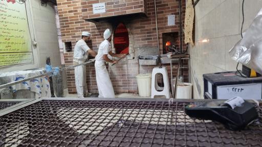 عکس نانوایی سنگکی