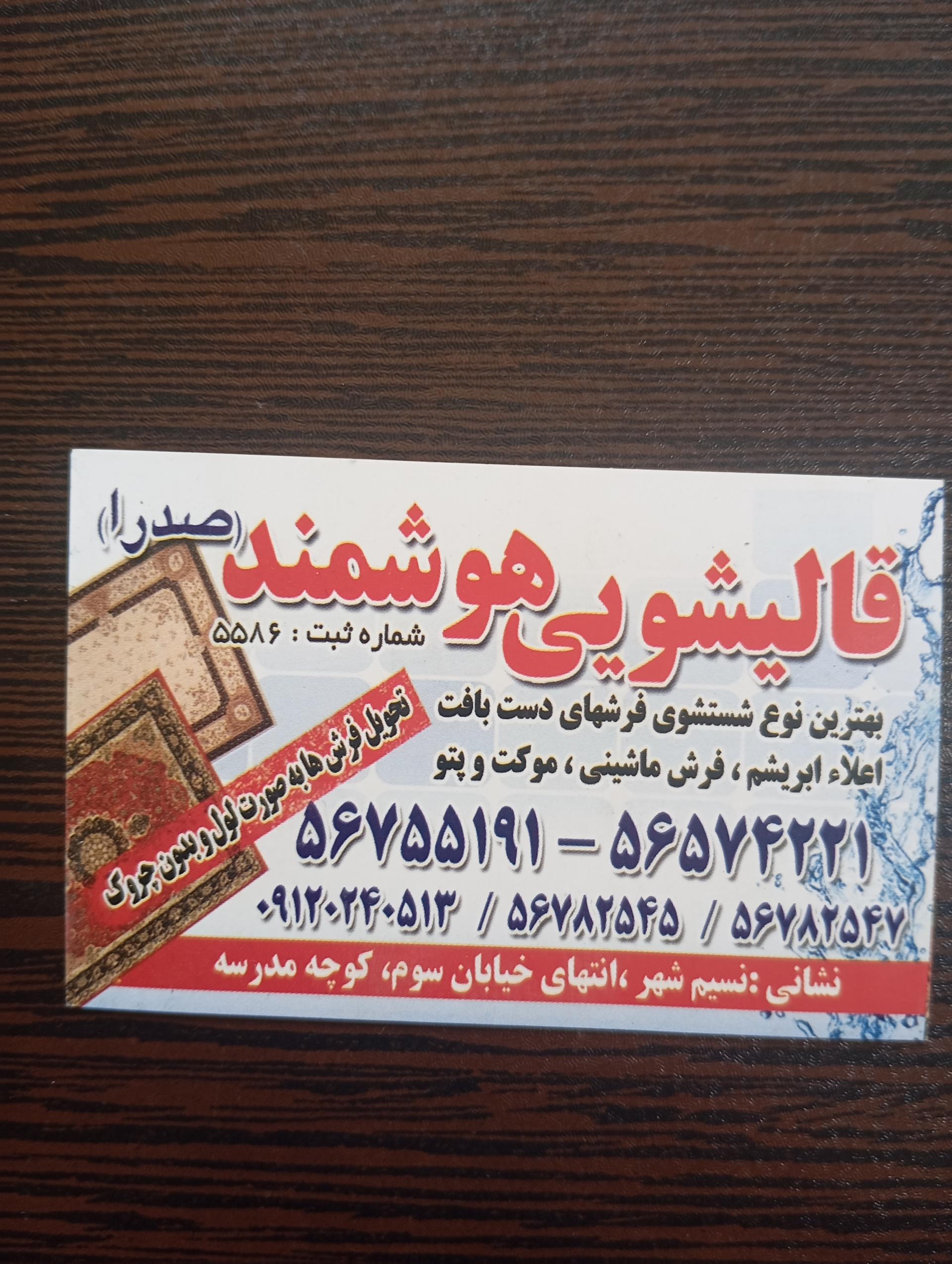 عکس گروه کارخانه قالیشویی هوشمند و داریوش