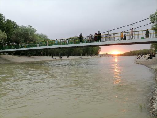 عکس پل پیاده منبت ناژوان