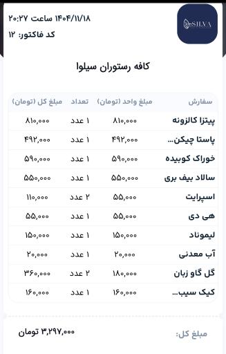 عکس کافه رستوران سیلوا