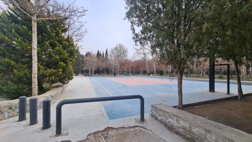 عکس زمین بسکتبال بوستان سعدی