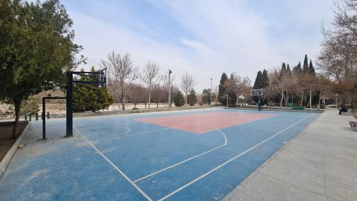 عکس زمین بسکتبال بوستان سعدی
