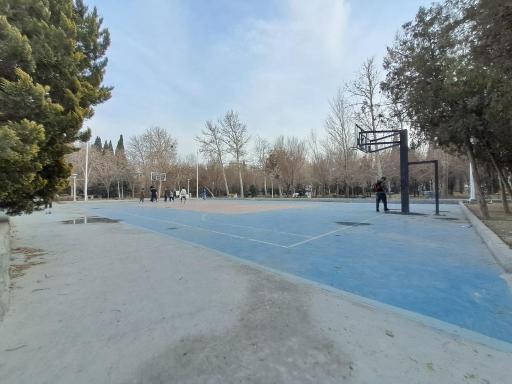 عکس زمین بسکتبال بوستان سعدی