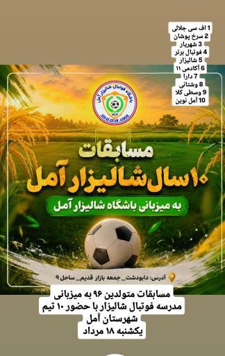 عکس باشگاه فوتبال شالیزار آمل