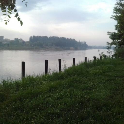 عکس ساحل زرینه رود  پل ستارخان