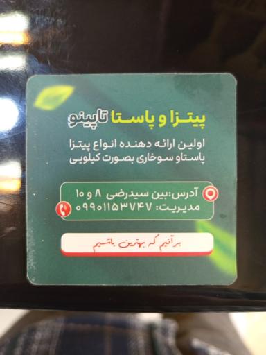 عکس پیتزا پاستا تاپینو